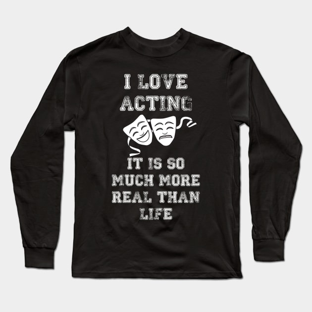 actor Long Sleeve T-Shirt by Mdath